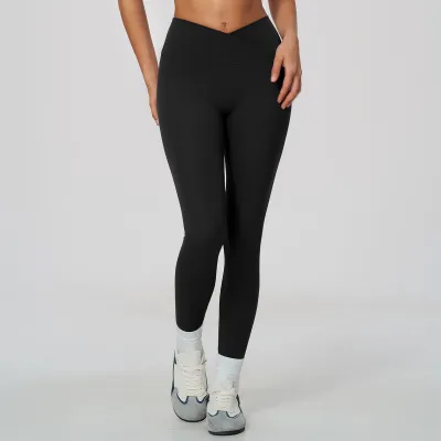 Women Fashion Solid Color Naked Breathable High Elastic High Waist Sports Yoga Leggings