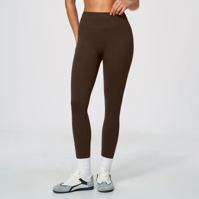 Women Fashion Solid Color High Waist Traceless Yoga Leggings