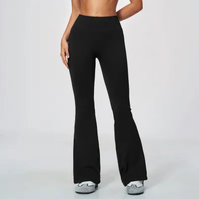 Women Fashion Casual Solid Color Seamless High Waist High Elastic Breathable Quick-Drying Yoga Pants