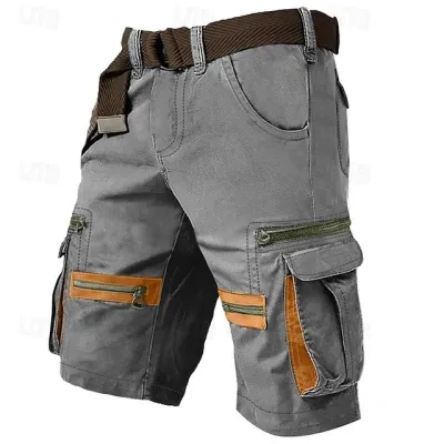 Men'S Fashion Casual Summer Multi-Pocket Breathable Cargo Shorts
