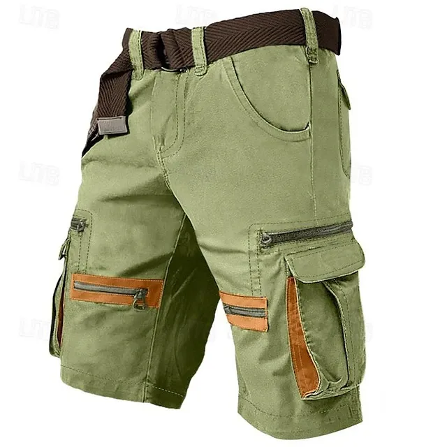 Men'S Fashion Casual Summer Multi-Pocket Breathable Cargo Shorts