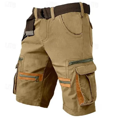 Men'S Fashion Casual Summer Multi-Pocket Breathable Cargo Shorts
