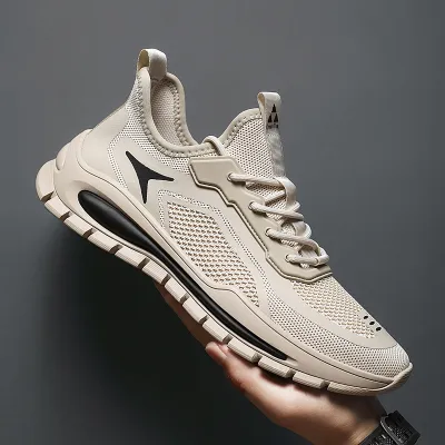 Men'S Fashion Casual Spring And Autumn Breathable Low-Cut Hollow Mesh Sneakers