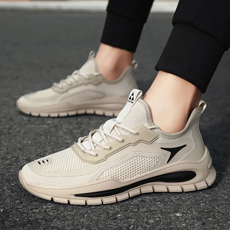 Men'S Fashion Casual Spring And Autumn Breathable Low-Cut Hollow Mesh Sneakers