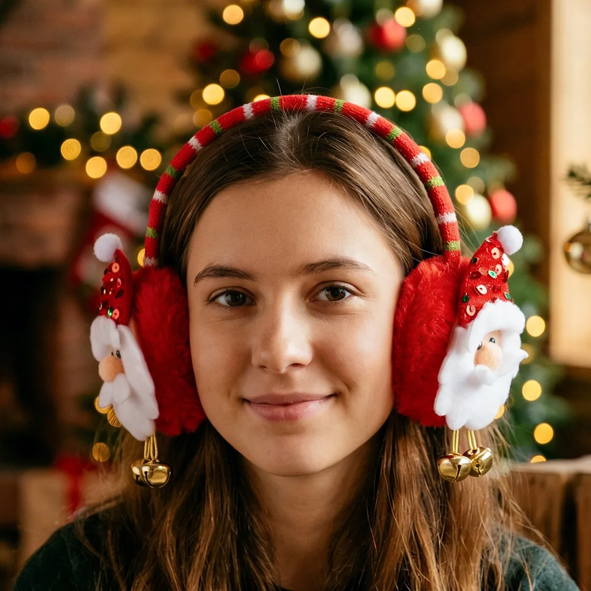 Christmas Cartoon Christmas Elk Warm Earmuffs