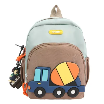 Kids Fashion Cartoon Car Lightweight Backpack