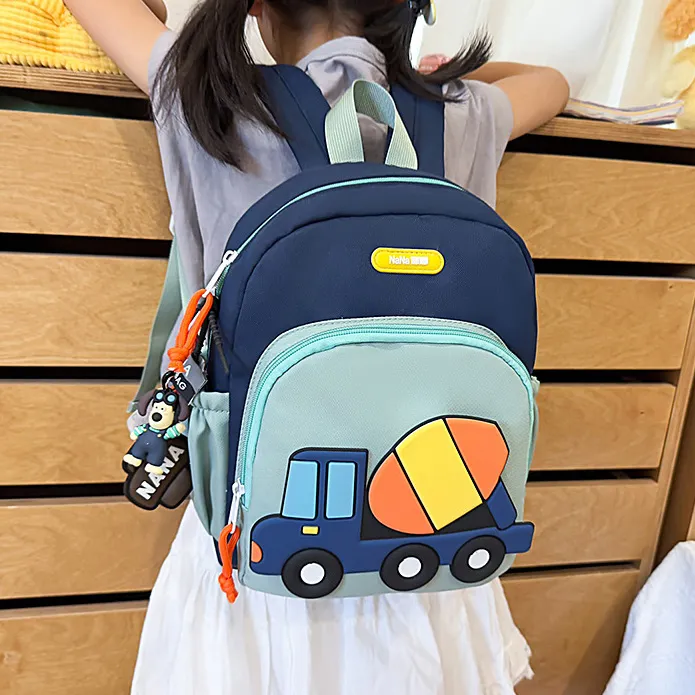 Kids Fashion Cartoon Car Lightweight Backpack