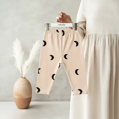 Kids Baby Boys And Girls Fashion Cartoon Spring Pants