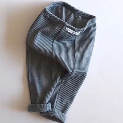 Kids Baby Boys And Girls Fashion Cute Autumn Solid Color Pants