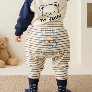 Kids Baby Boys And Girls Fashion Spring And Summer Cute Cartoon Pants