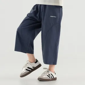 Kids Boys Fashion Casual Breathable Straight Loose Thin Pants
