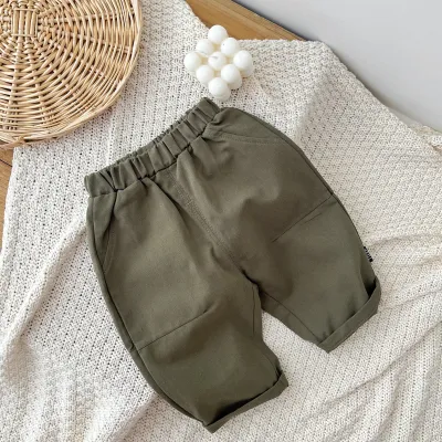 Kids Boys Fashion Casual Autumn Solid Color Pants