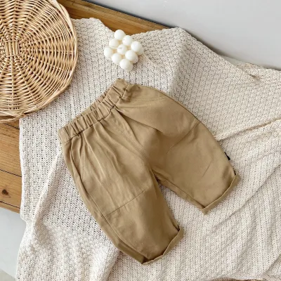 Kids Boys Fashion Casual Autumn Solid Color Pants
