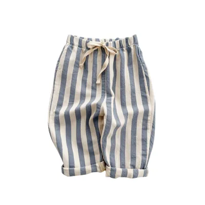 Kids Baby Boy'S Fashion Casual Spring Stripe Plaid Loose Pants