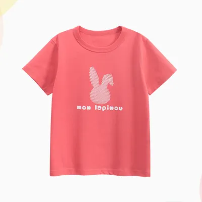Kids Girls Fashion Casual Summer Printed Short Sleeve T-Shirt