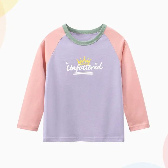 Kids Girls Fashion Casual Autumn Printed Long Sleeve T-Shirt