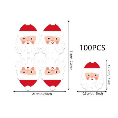 Christmas Santa Claus Theme Cartoon Printed Tissue Napkin Party Decoration 20pcs/Set