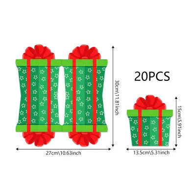 Christmas Santa Claus Theme Cartoon Printed Tissue Napkin Party Decoration 20pcs/Set