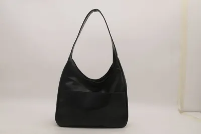 Women Fashion Casual Simple Solid Color Large Capacity Shoulder Bag