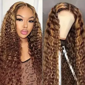 Women Fashion Water Ripple Small Roll Full Head Cover African Chemical Fiber Wig