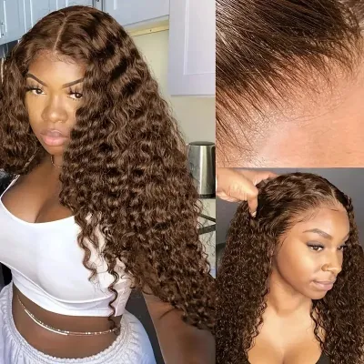 Women Fashion Front Lace Wig African Long Curly Wig