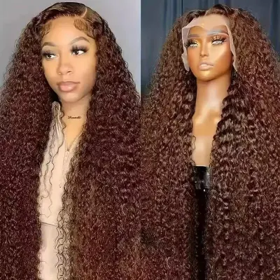 Women Fashion Front Lace Wig African Long Curly Wig
