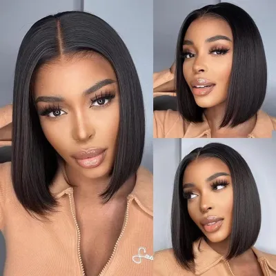 Women Fashion Boboshort Straight Chemical Fiber Wig