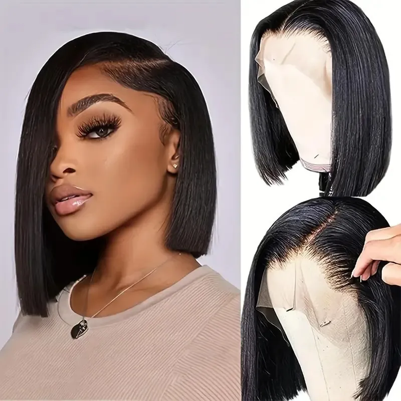 Women Fashion Boboshort Straight Chemical Fiber Wig