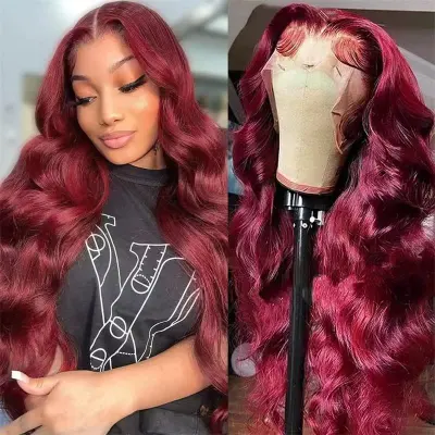 Women Fashion Front Lace Large Wave African Long Curly Chemical Fiber Wig