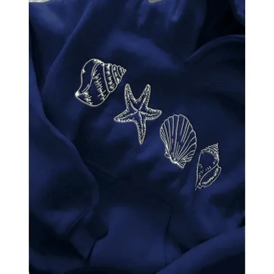 Women Fashion Casual Autumn Winter Fleece Print Pocket Drawstring Long-Sleeve Hoodies