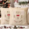Embroidery Gingerbread Man Christmas Tree-White