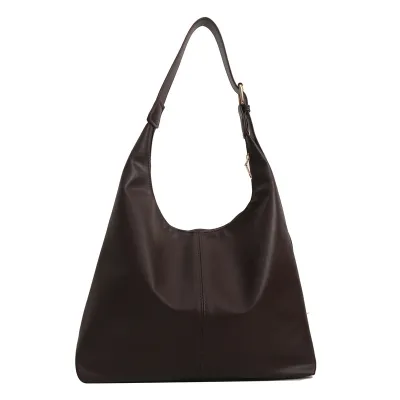Women Fashion Casual Solid Color Large Capacity Shoulder Bag