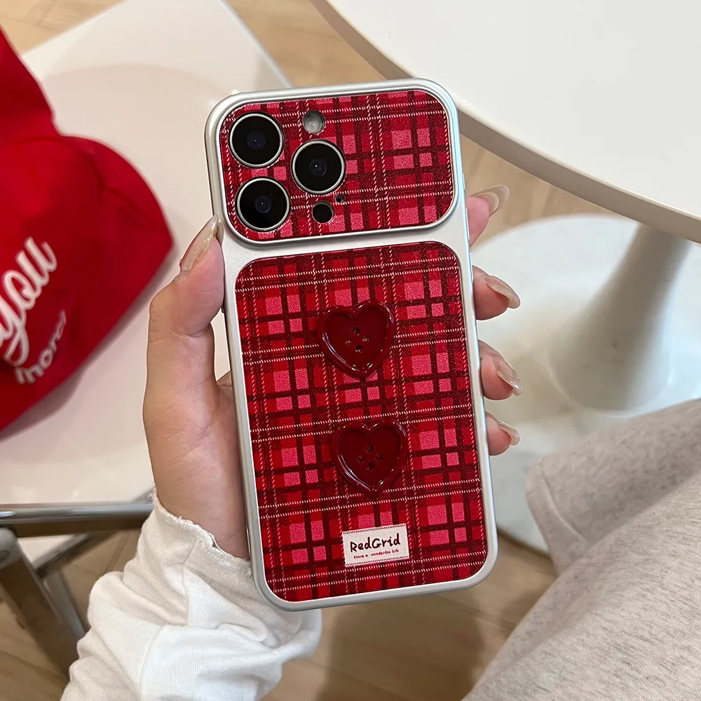 Women Fashion Plaid All-Inclusive Drop-Resistant Iphone Case
