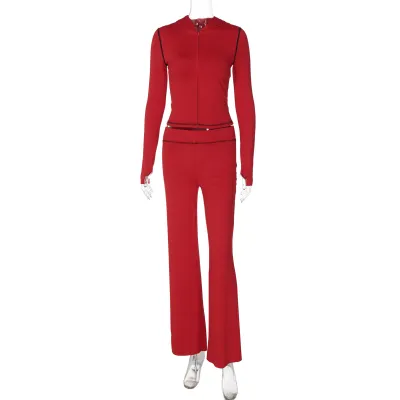 Women Fashion Casual Leopard Printed Long-Sleeve Hoodies High Waist Tight Pants Two-Piece Set