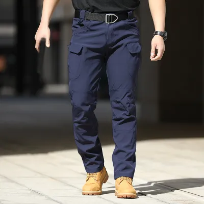 Men’S Fashion Casual Waterproof Multi-Pocket Outdoor Training Pants