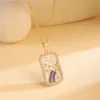 XL2259 Aquarius Necklace Gold Blue