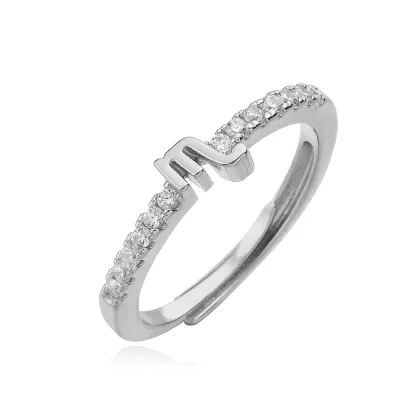 Women Fashion Twelve Zodiac Zircon Open Ring