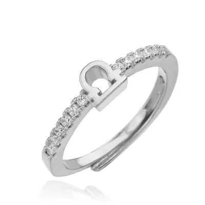 Women Fashion Twelve Zodiac Zircon Open Ring