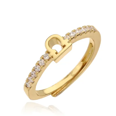 Women Fashion Twelve Zodiac Zircon Open Ring