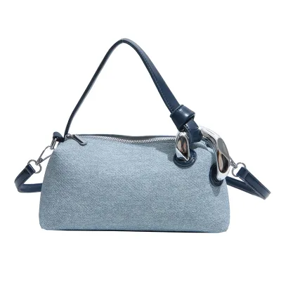 Women Fashion Casual Solid Color Pillow Handbag
