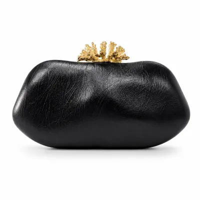 Women Fashion Solid Color Pu Clutch Dinner Bag