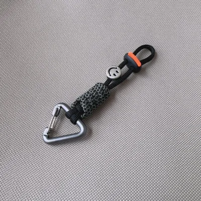 Fashion Paracord Braided Dopamine-Style Phone Lanyard Anti-Loss Aluminum Alloy Keychain