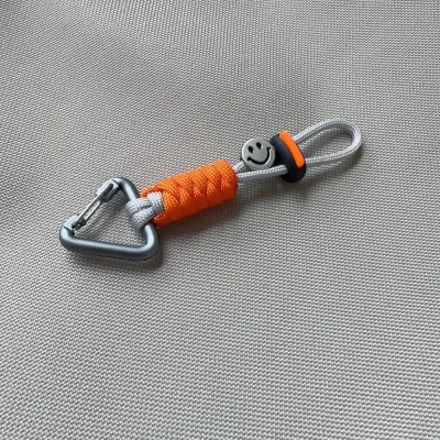 Fashion Paracord Braided Dopamine-Style Phone Lanyard Anti-Loss Aluminum Alloy Keychain