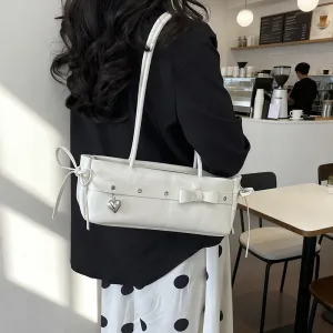 Simple Solid Color Underarm Shoulder Bag