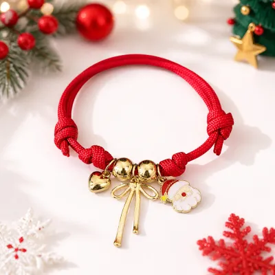 Christmas Women Fashion Cartoon Oil Dropping Bracelet