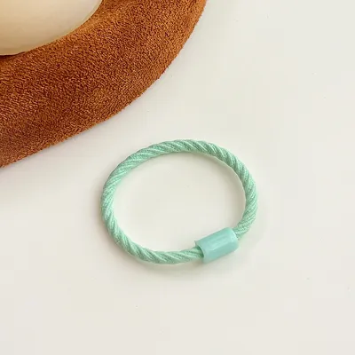 Kids Girls Multicolor Threaded Rubber Band Hair Tie