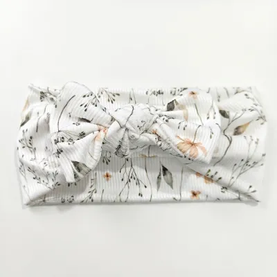 Kids Baby'S Girls Fashion Printed Bow Stretch Hair Band