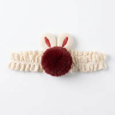 Kids Baby Fashion Cute Rabbit Fur Ball Hair Band