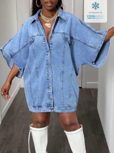 Women Casual Loose Denim Jacket