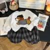 Plaid Glasses Dog Set